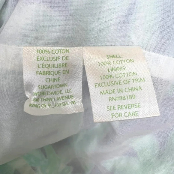 Lilly Pulitzer Blue Green Tropical Cotton Sheath Dress $218 - Picture 12 of 14